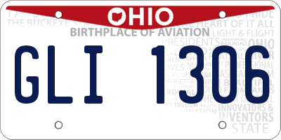 OH license plate GLI1306