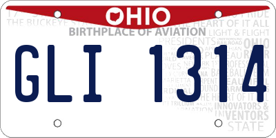 OH license plate GLI1314