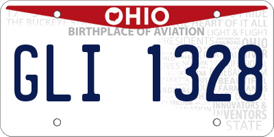 OH license plate GLI1328