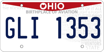 OH license plate GLI1353