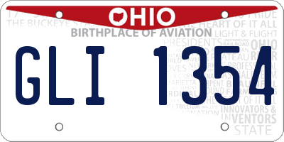 OH license plate GLI1354