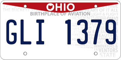 OH license plate GLI1379