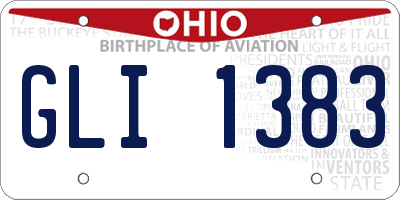 OH license plate GLI1383