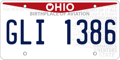 OH license plate GLI1386