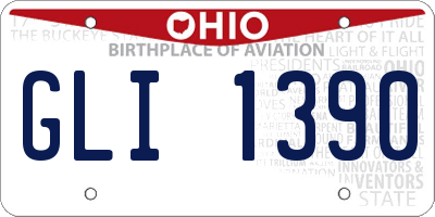 OH license plate GLI1390