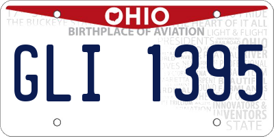 OH license plate GLI1395