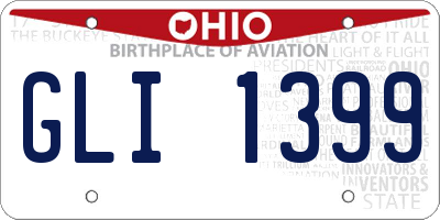 OH license plate GLI1399