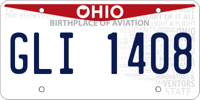 OH license plate GLI1408