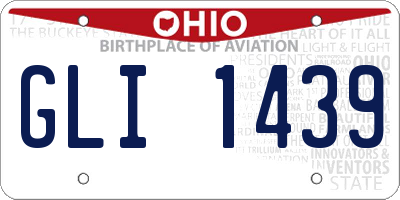 OH license plate GLI1439