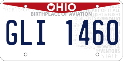 OH license plate GLI1460