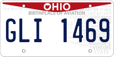 OH license plate GLI1469