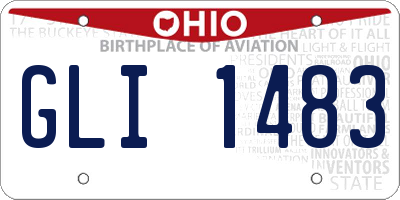 OH license plate GLI1483