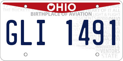 OH license plate GLI1491