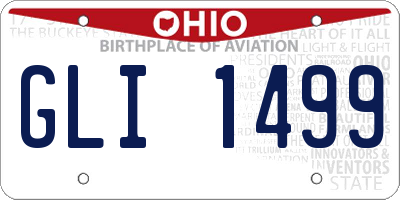 OH license plate GLI1499