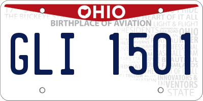 OH license plate GLI1501