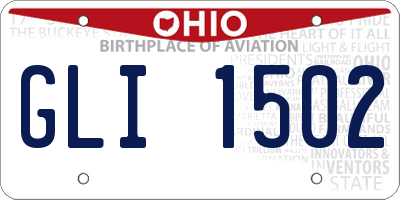 OH license plate GLI1502