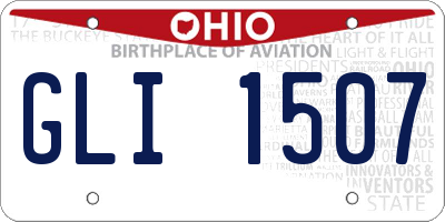 OH license plate GLI1507