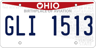OH license plate GLI1513