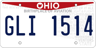 OH license plate GLI1514