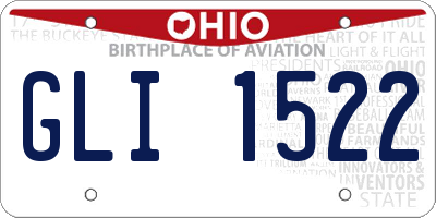 OH license plate GLI1522