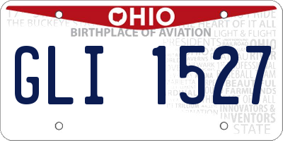 OH license plate GLI1527