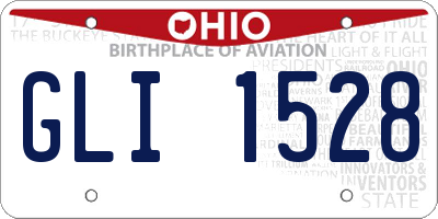 OH license plate GLI1528