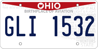 OH license plate GLI1532