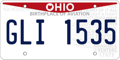 OH license plate GLI1535