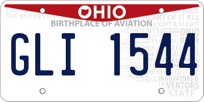 OH license plate GLI1544
