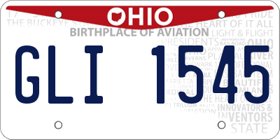 OH license plate GLI1545