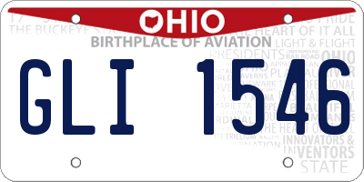 OH license plate GLI1546
