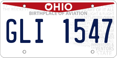 OH license plate GLI1547