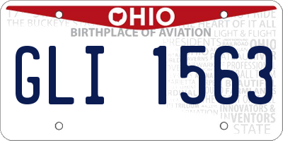 OH license plate GLI1563