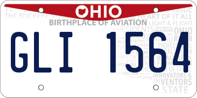 OH license plate GLI1564