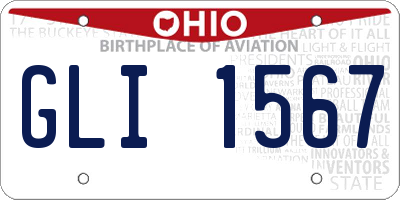 OH license plate GLI1567