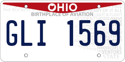 OH license plate GLI1569