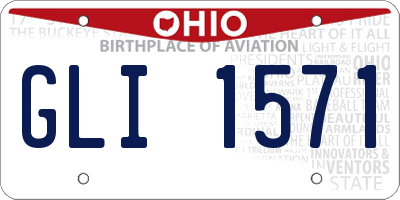 OH license plate GLI1571