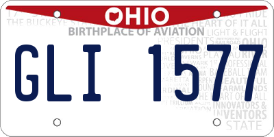 OH license plate GLI1577