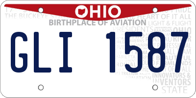 OH license plate GLI1587