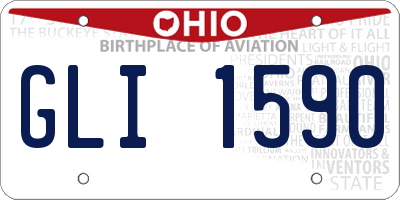 OH license plate GLI1590