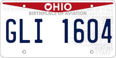 OH license plate GLI1604