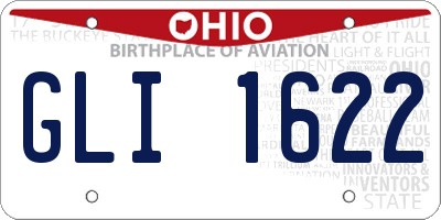 OH license plate GLI1622