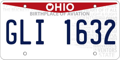 OH license plate GLI1632