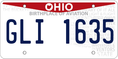 OH license plate GLI1635