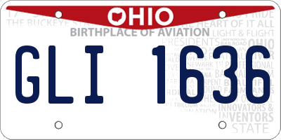 OH license plate GLI1636
