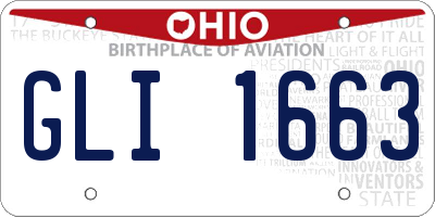 OH license plate GLI1663