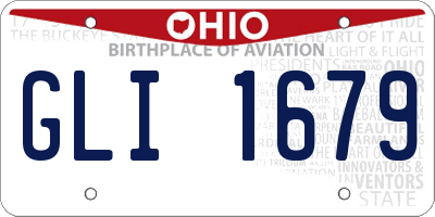 OH license plate GLI1679