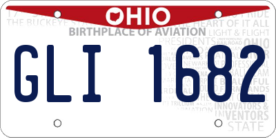 OH license plate GLI1682
