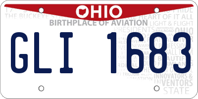 OH license plate GLI1683