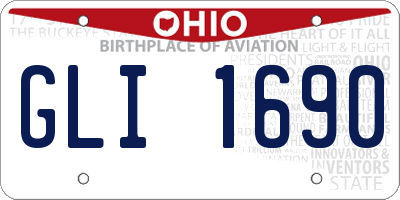 OH license plate GLI1690